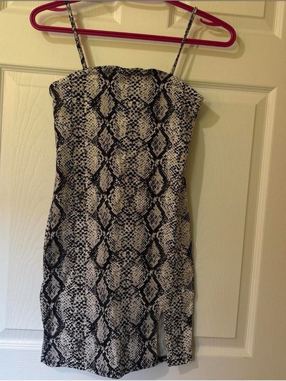 Garage Snake-Print Mini Dress